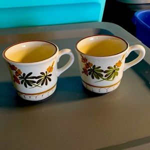 Strangle Golden Blossom Coffee Cups set of 2